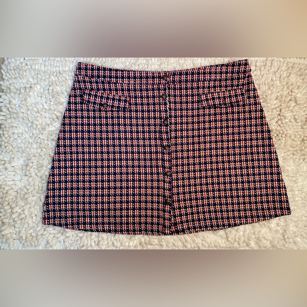 Modcloth Plaid Mini Skirt